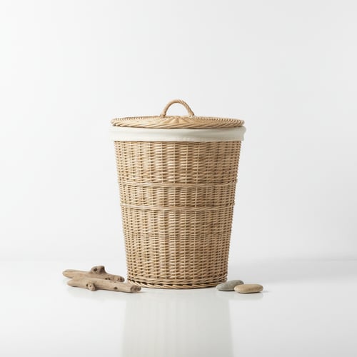 Coastal Rattan Laundry Hamper