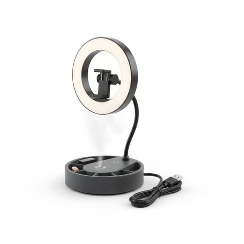 Portable USB Powered LED Ring Light for Video Calls