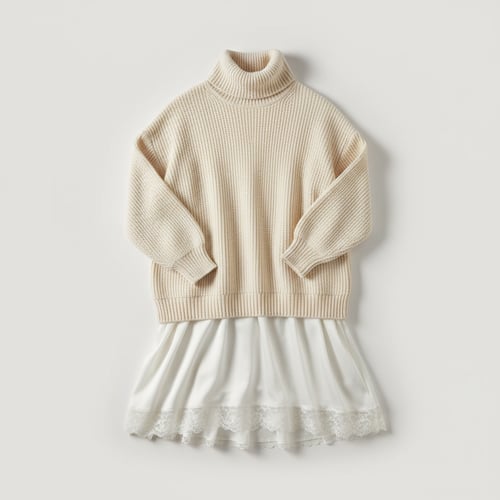 Mes Anges Layered Look Sweater Dress