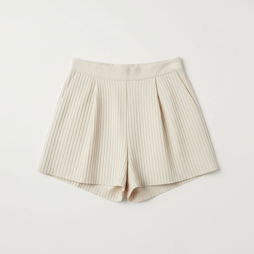 Mes Anges High-Waist Pleated Shorts