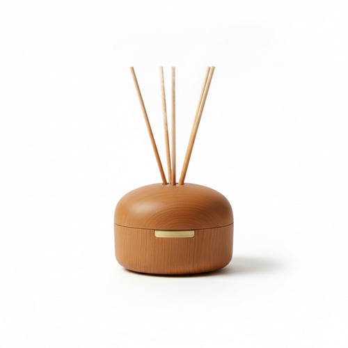 Contemporary Wooden Fragrance Diffuser Accent