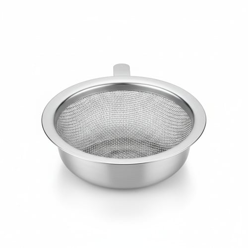 Fine Mesh Stainless Steel Kitchen Sink Strainer - Food Scraps Catcher