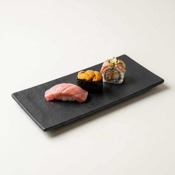 Black Matte Sushi Plate