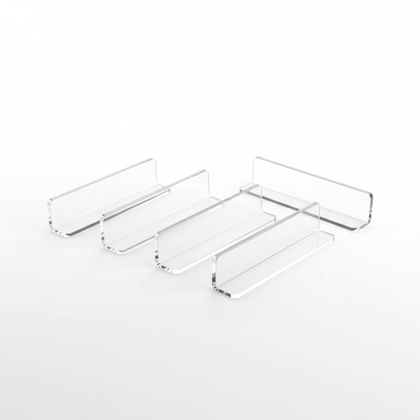 Transparent Acrylic Mahjong Racks Modern Design Set of Four