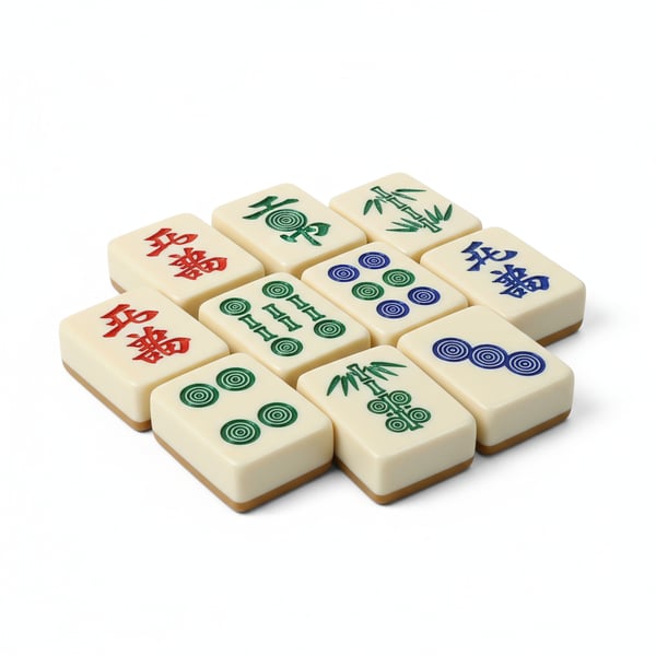 Extra Large Mahjong Tile Set Easy Grip Bright Engravings