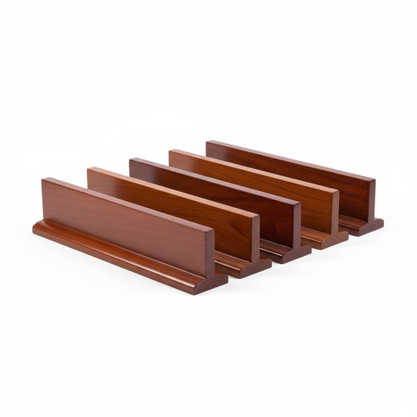 Wooden Mahjong Racks Elegant Cherry Finish Standard Length