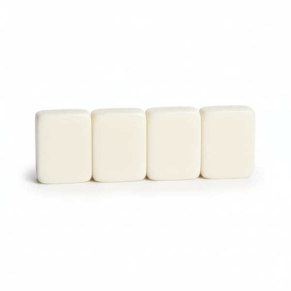 Mahjong Blank Tiles White Melamine Custom Engraving Blanks Four Pack