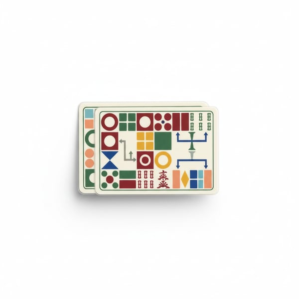 Mahjong Rules Reference Card Quick Guide for Game Play