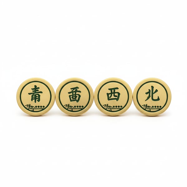 Mahjong Card Guards Decorative Metal Pieces Protect Your Hand