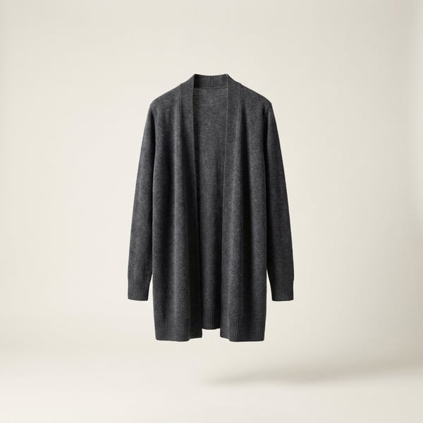 Longline Open Front Cardigan