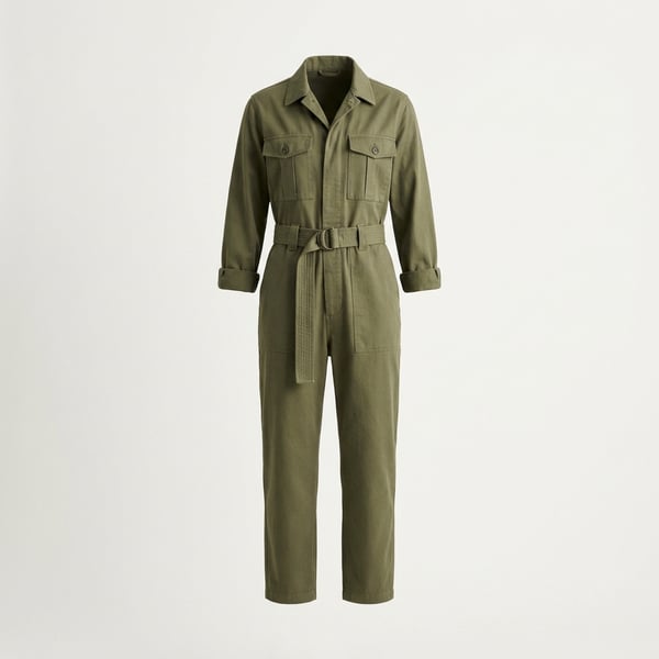 Belted Utility Jumpsuit