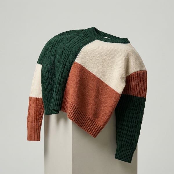 Color Block Knit Sweater