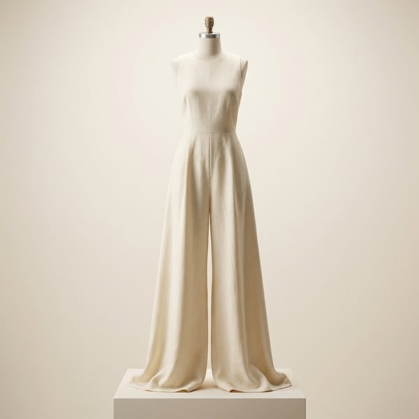 Sleeveless Wide Leg Jumpsuit