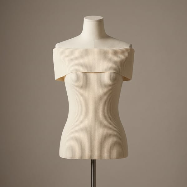 Off-Shoulder Ribbed Top