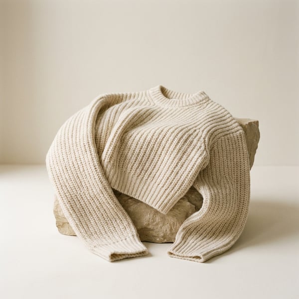 Cropped Knit Sweater