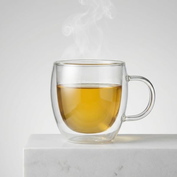 Insulated Glass Tea Cup