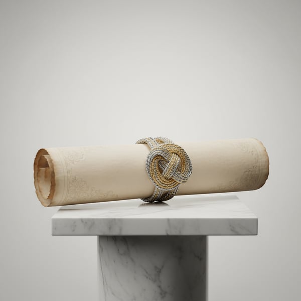 Timeless Love Knot Scroll