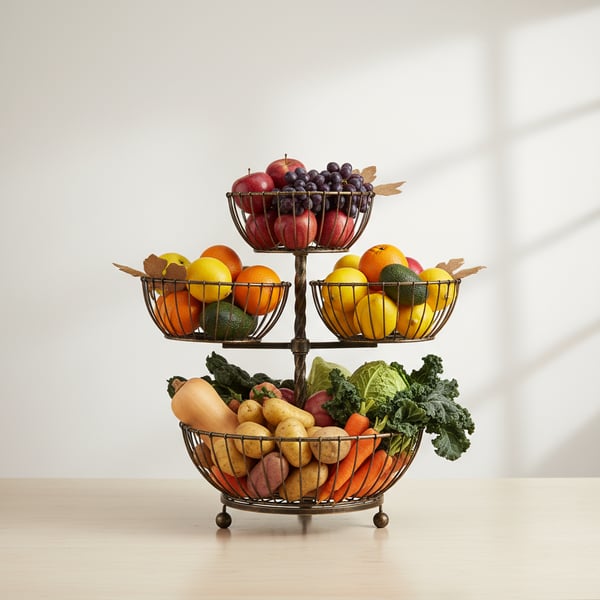 Harvest Produce Basket Tiered