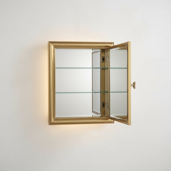Gilded Mirror Medicine Cabinet