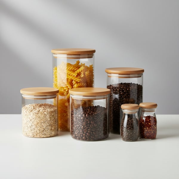 Lumina Glass Jar Pantry Set