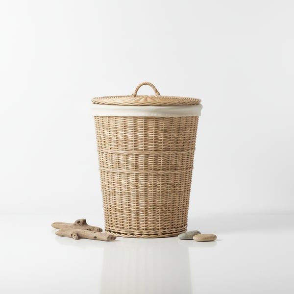 Coastal Rattan Laundry Hamper