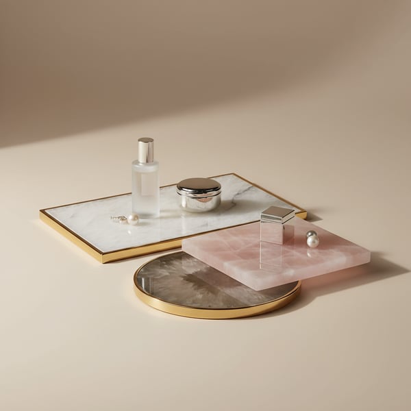 Quartz Vanity Tray Collection
