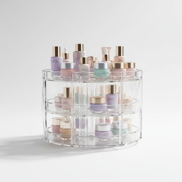 Crystal Clear Cosmetic Carousel