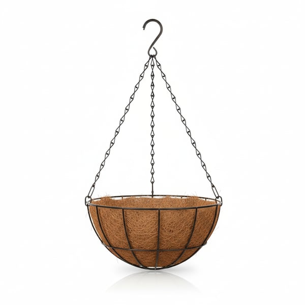 Hanging Coconut Coir Liner Basket for Outdoor Flowers