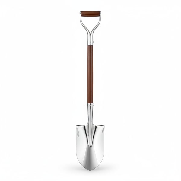 Polished Stainless Steel Garden Spade for Professional Landscaping