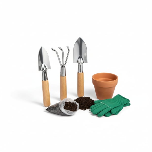 Mini Garden Tool Set with Trowel Rake and Shovel