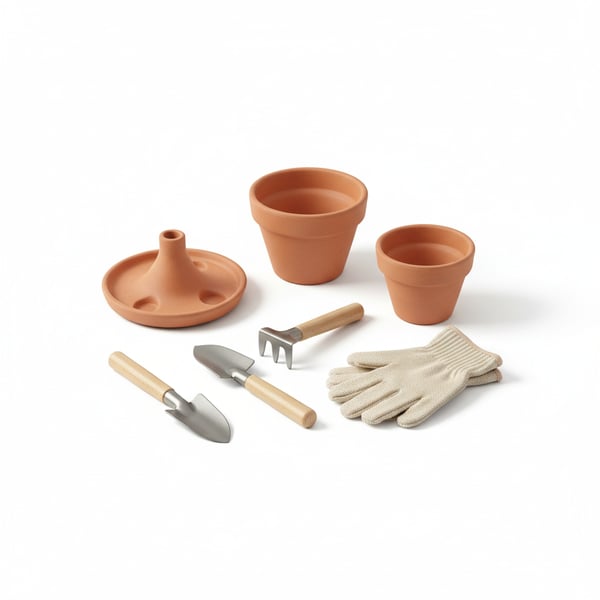 Terra Cotta Propagation Pots Set for Cuttings and Seedlings