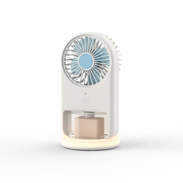 Compact USB Rechargeable Portable Desk Fan Quiet Operation