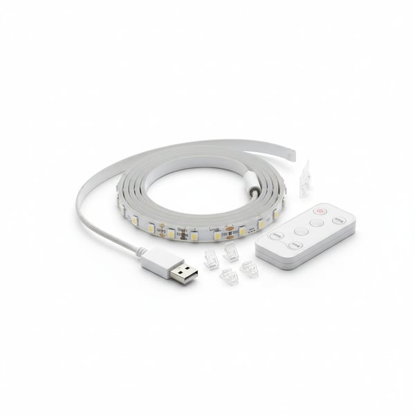 USB-Powered Flexible Strip Light Kit for Monitor Backlight