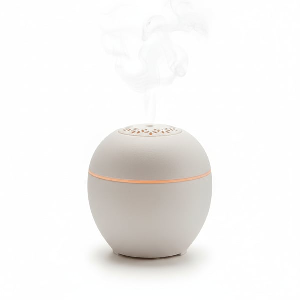Ultrasonic Essential Oil Diffuser with Ceramic Cover for Home