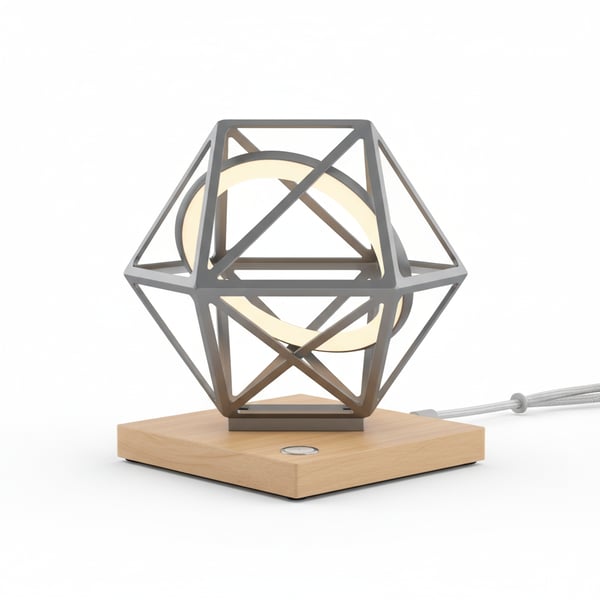 Minimalist Geometric LED Table Lamp USB Rechargeable