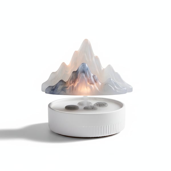 Modern Minimalist Resin Mountain Range Desk Decor