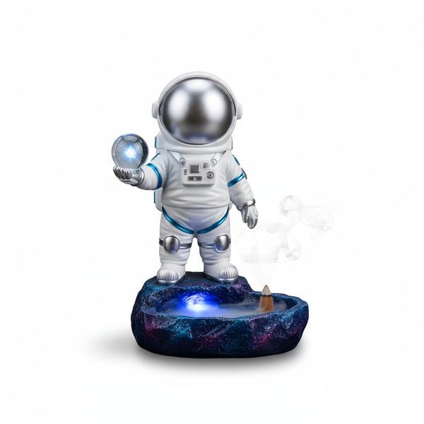 Resin Astronaut Figurine Space Theme Desk Ornament