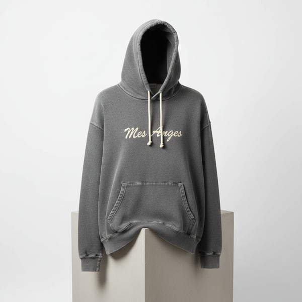 Mes Anges Vintage Washed Pullover Hoodie