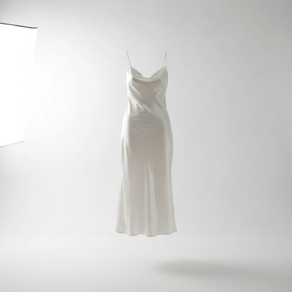 Mes Anges Silk Slip Midi Dress