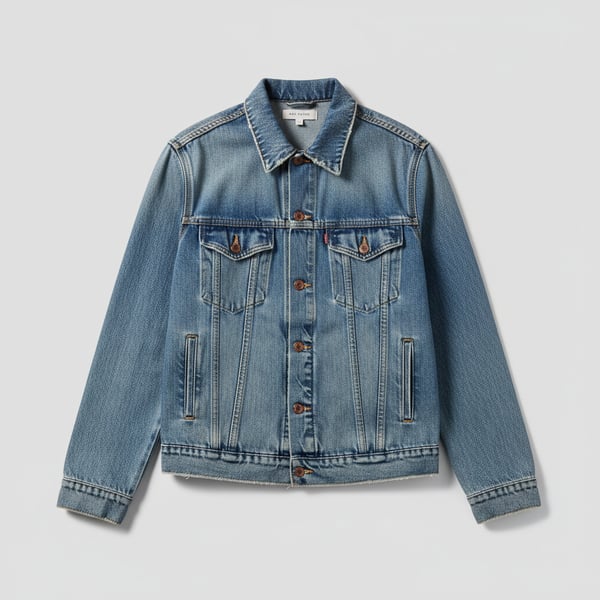 Mes Anges Vintage Washed Denim Jacket