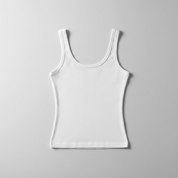 Mes Anges Slim Ribbed Stretch Tank Top
