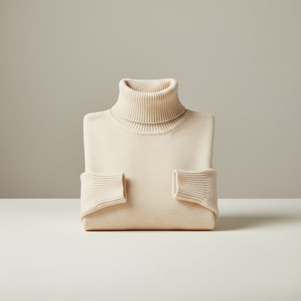 Mes Anges Fine Gauge Merino Wool Turtleneck