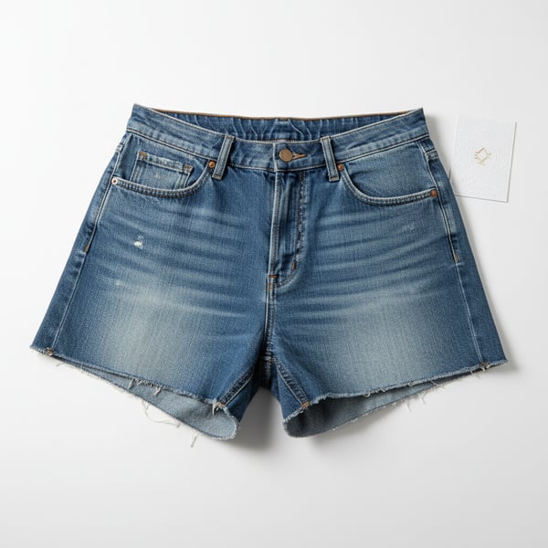 Mes Anges Vintage Wash Denim Shorts