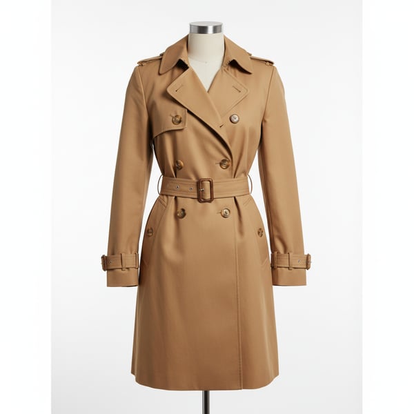 Mes Anges Classic Belted Trench Coat