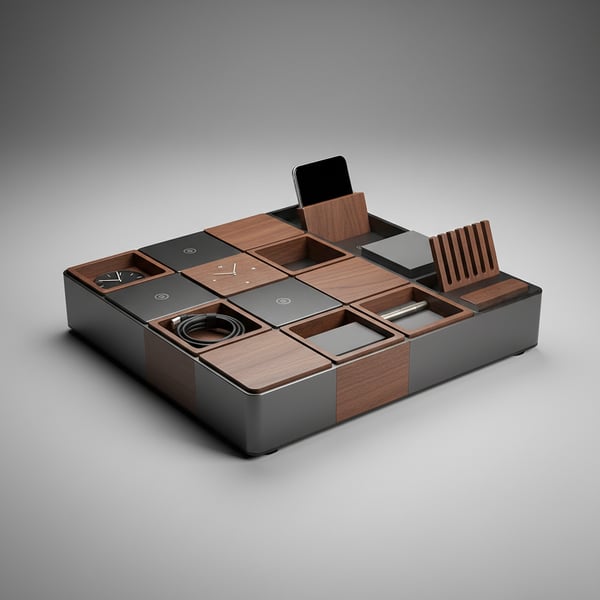 "SanctumGrid Desk Organizer",