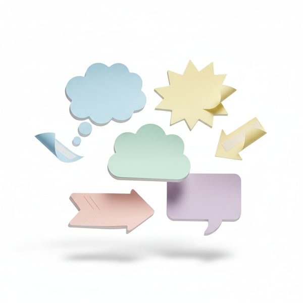 Creative Shaped Sticky Notes for Fun Messages