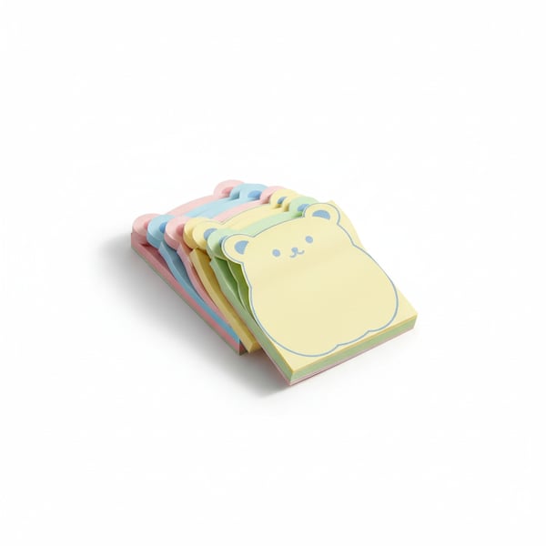 Cute Bear Shaped Sticky Notes for Journaling