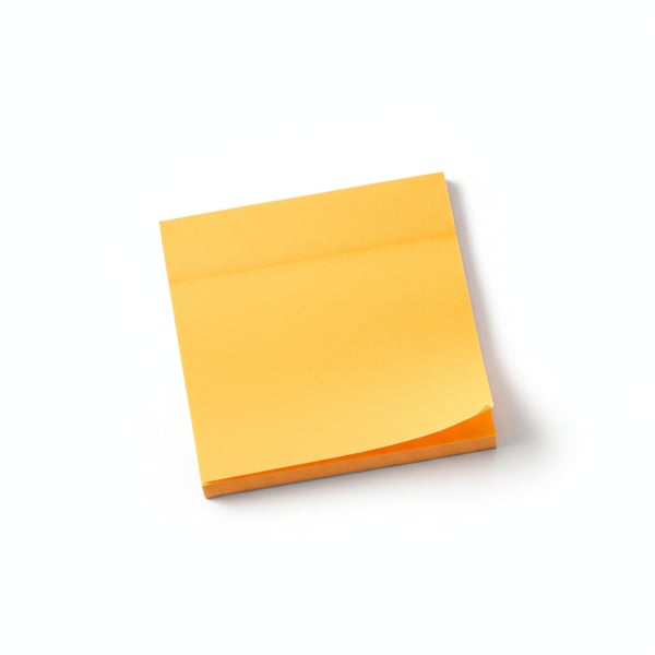 High Visibility Neon Orange Sticky Notes