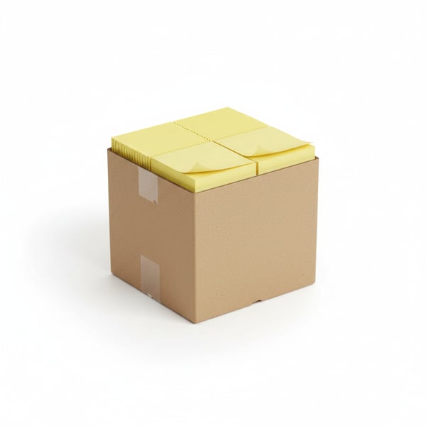 Bright Yellow Standard Sticky Notes Bulk Box