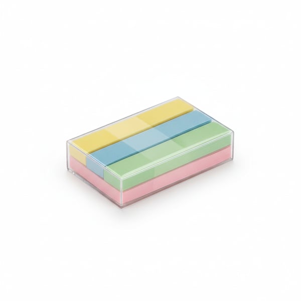 Transparent Sticky Note Strips for Text Highlighting